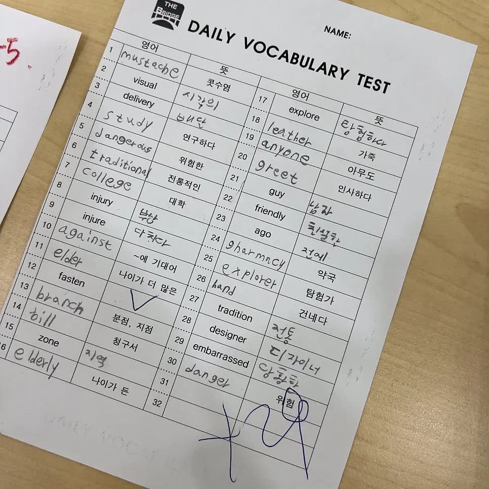 메가트리아 영어, 실력의 차이는 결국 단어입니다. 사진 6